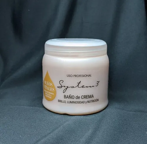 Baño De Crema System 3 Oleos Vitales Pote 250 Gr