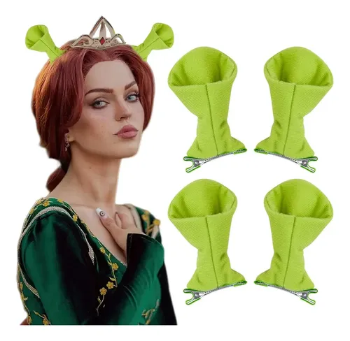 A Diadema Verde Con Orejas De Ogro, 4 Unidades, Bonito Pelo