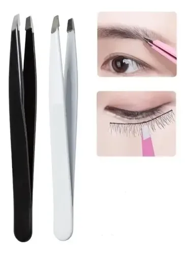 Pincita Depilar Acero Inoxidable Cejas Profesional Pinza X1 Color Lisos