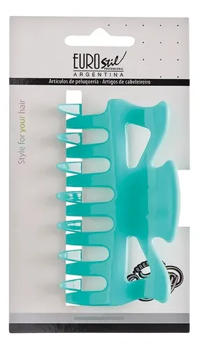 Broche Grande De Pelo Eurostil 50069 X8 Fantasia Curvado