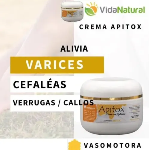 Apitox Crema X 250 G Calma El Dolor De Verdad Reuma Artrosis