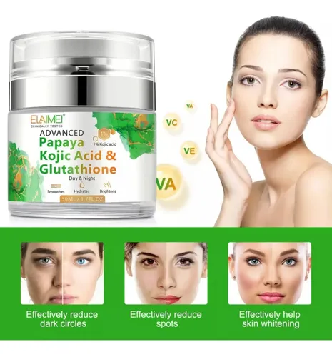 A. La Crema De Glutatión Con Ácido Kójico L Papaya Aclara