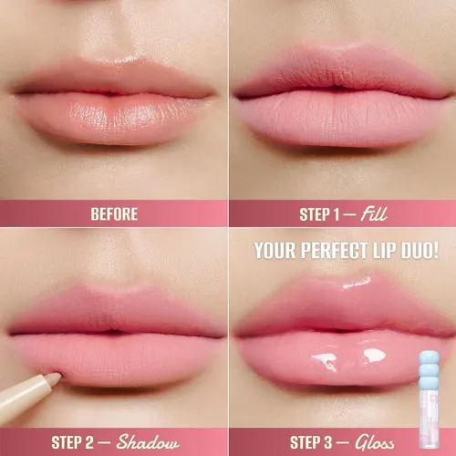 Delineador Labial Colorgram 02 Rosa Frío Mate Voluminizador
