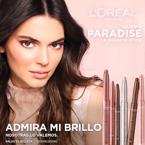 Sombra De Ojos En Barra Paradise De L’oreal Paris Sombra Cloudy Rose 118