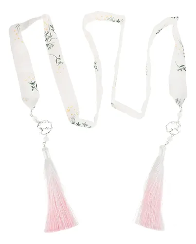 Accesorio Para Cabello Con Cinta Estampada Y Borla