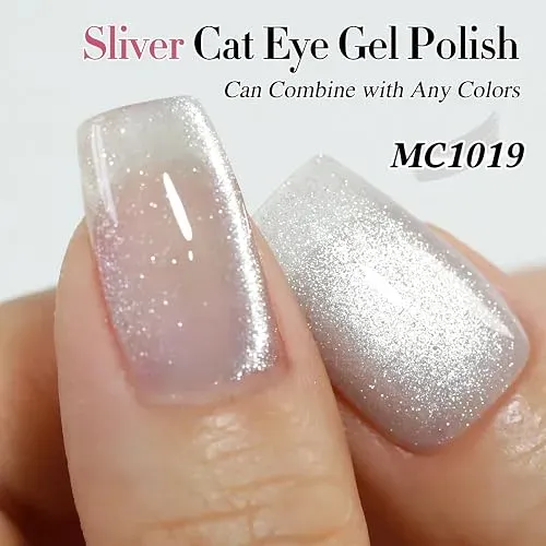 Esmalte Gel Doble Ritmo Cat Eye Holografico Glitter