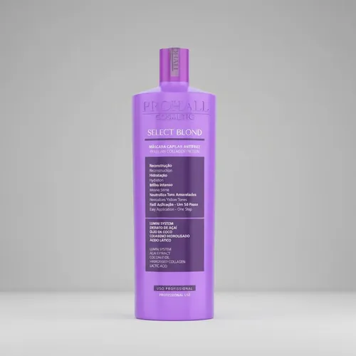 Alisado Sin Formol Prohall Select Blond 1l Para Pelo Rubio