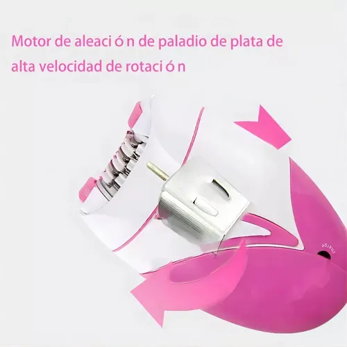 D% Depiladora Corporal Feminina Recarregável Pernas Axilas