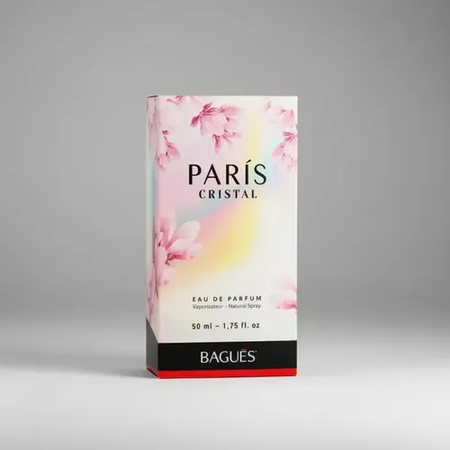 Perfume Floral Frutal Bagués París Cristal 50ml Mujer
