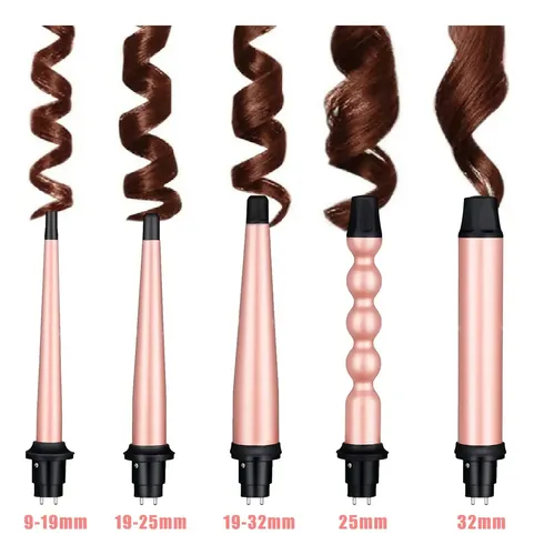 Rizador De Cerámica Para Cabello Multifunción 5 En 1