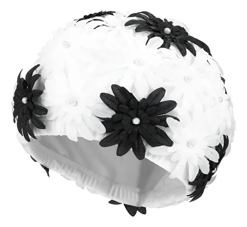 A Gorro De Natación Con Forma De Flor De Perla Hueca Ljk