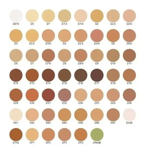 Paleta Dermacolor Kryolan modelo H de 6 colores