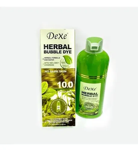 Dexe Shampoo Tintura Rubio Platinado 10.0 Cubre Canas Tinte
