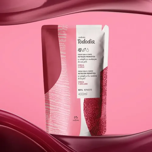 Repuesto Hidratante Natura Tododía Cereza y Avellana 400 Ml