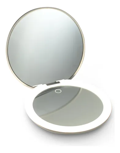 Espejo Compacto Ilios Lighting Led De 1x/10x Con Aumento De
