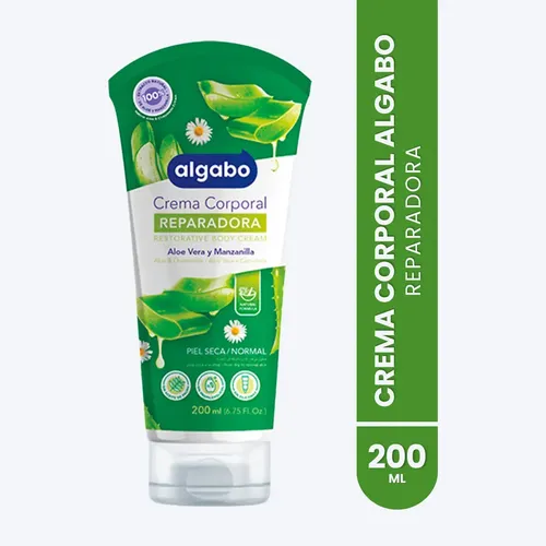 Crema Corporal Aloe y Manzanilla 200ml Algabo