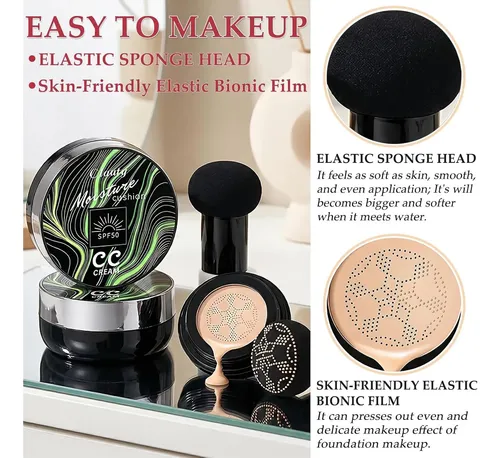 Base Cushion Cc Bb Cream Natural Tono Buff Beige