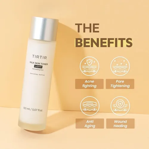 Tirtir Milk Skin Toner Light Tónico Facial Arroz 150ml Corea