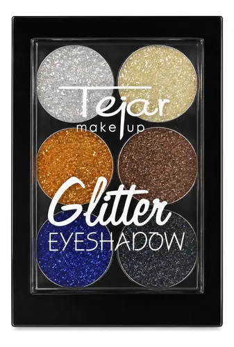 Paleta 6 Sombras Glitter Eyeshadow Tejar 4151 Lefemme