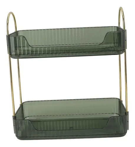 Soporte De Maquillaje De Doble Capa, Moderno Y Lujoso .new
