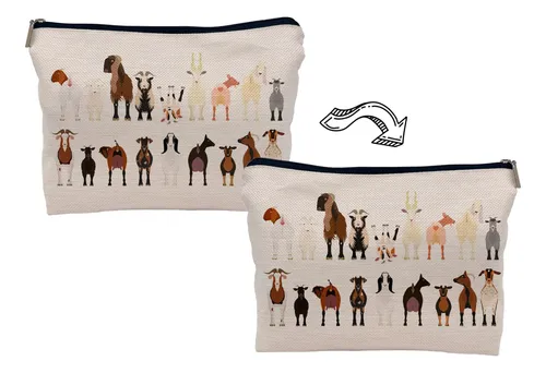 Neceser Lacosu Cartoon Con Varias Razas De Cabras
