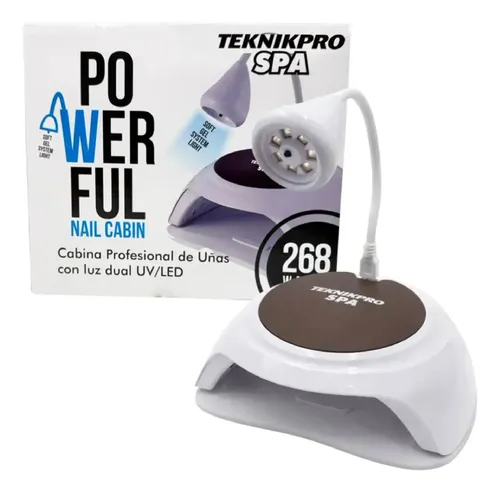 Cabina Uv/led 268w Powerful Teknikpro Spa Dual Blanco