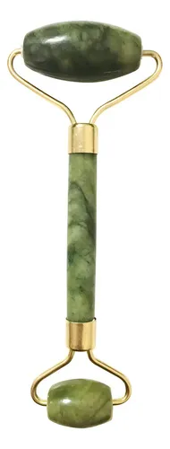 Rodillo Jade Facial Eloise Verde Musgo Masajeador Doble
