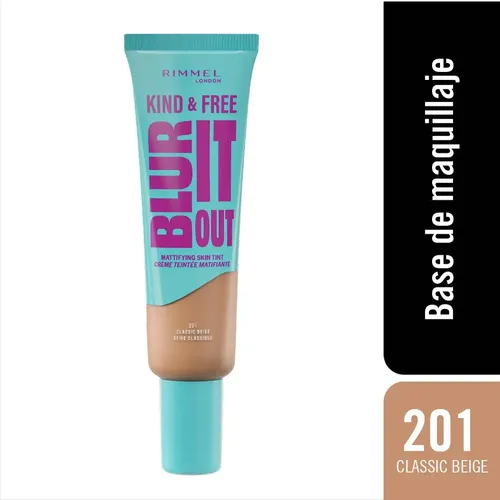 Base Rimmel Kind & Free Matte Blur It Out X 30 Ml Tono Tono 201