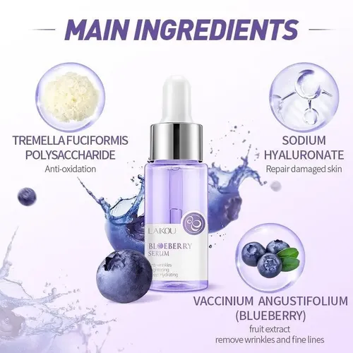 Serum Facial Arandanos Antiarrugas Reduce Poros Manchas New