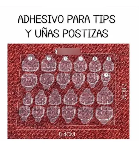 Sticker Adhesivo Pegamento Para Tips Uñas Postizas Cinta