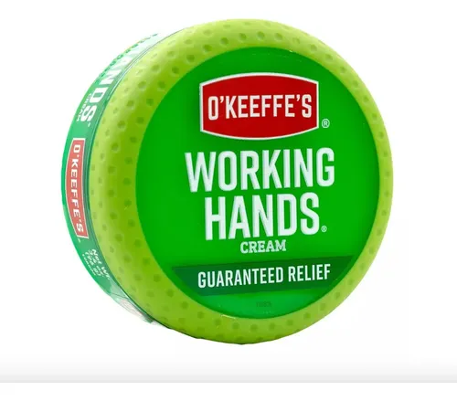 O’Keeffe’s Working Hands 96 g | Crema Reparadora para Manos Secas y Agrietadas, Hipoalergénica y Sin Fragancia, Hidrata Profundamente, Repara Grietas y Restaura la Suavidad Desde el Primer Uso