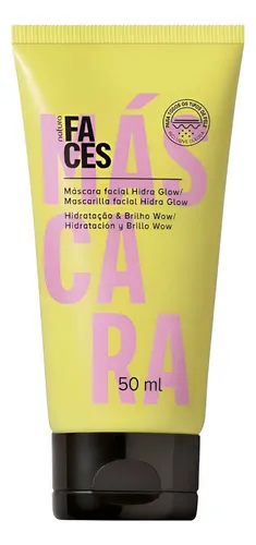 Máscara Facial Hidra Glow 50ml Faces Natura Vegano