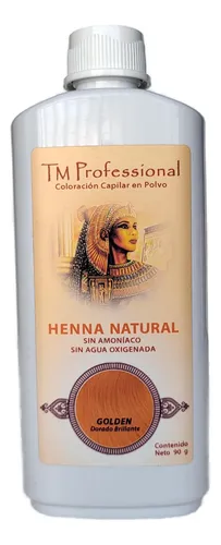 Henna Natural Tm Professional Tintura Capilar En Polvo X90gr