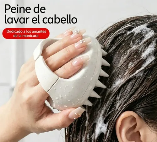 Cepillo De Ducha Para Cabello 4 Colores Masajeador Anticaspa Rosa