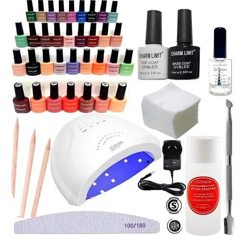 Kit Inicial Manicuria 48w 220v Removedor Cabina Led/ Uv