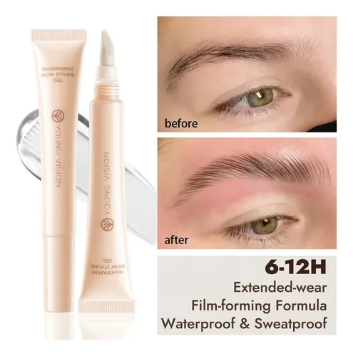 Gel De Cejas 3d 10ml Con Cepillo De Silicona A Prueba De Agu
