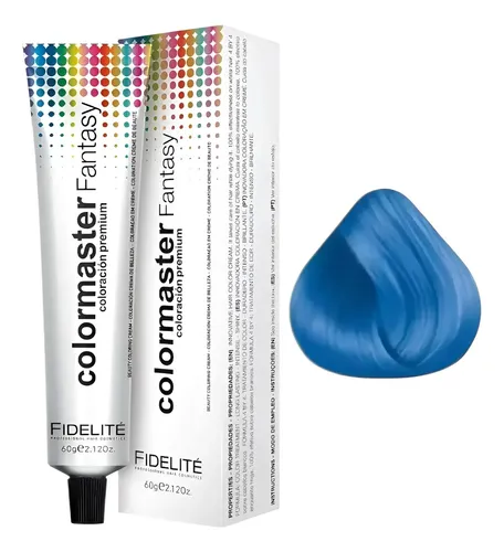 Tintura Fidelité ¡¡ Colores Fantasía!! Colormaster 60gr Tono Celeste Neptuno