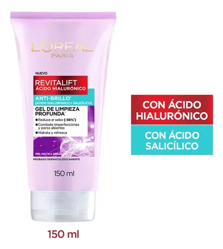 Gel De Limpieza Anti Brillo L Oréal Paris Revitalift X 150ml