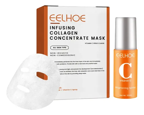 Bruma Facial De Colágeno Eelhoe, Hidratante Y Calmante