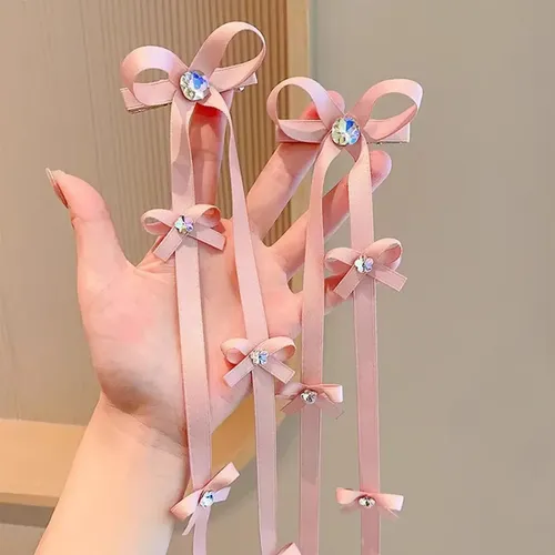 Accesorios Para Mujer S- Cordón De Pelo Con Lazo Y Borlas