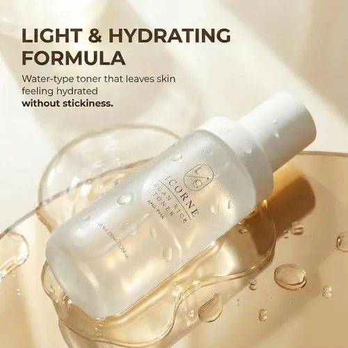 Tónico Facial Coreano Licorne Vegan Rice Toner Con Agua De A