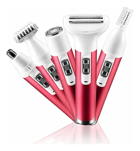 Depiladora Eléctrica 5 En 1 Portátil Usb Mujer Cuerpo Facial