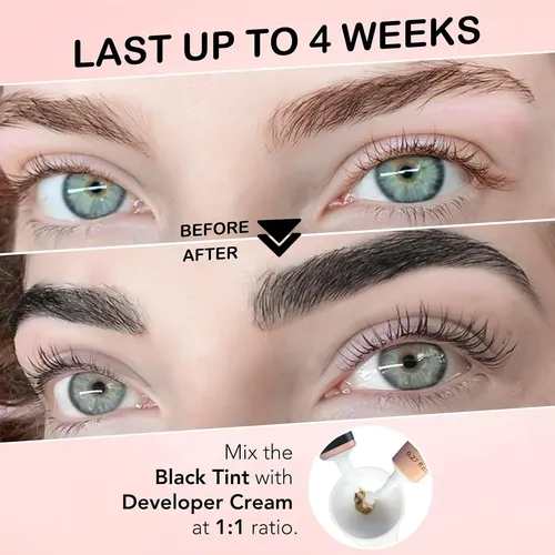 Kit De Tinte Lomansa 8 Ml Para Pestañas Y Cejas