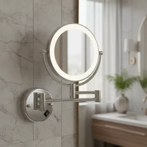 Espejo De Baño Con Luz Led De Amurar Sobre Pared