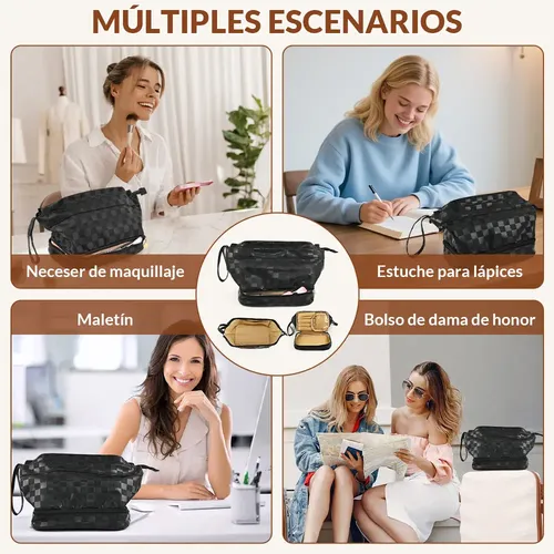 2026ka Bolsa De Maquiagem Grande Necessaire De Viagem 2026