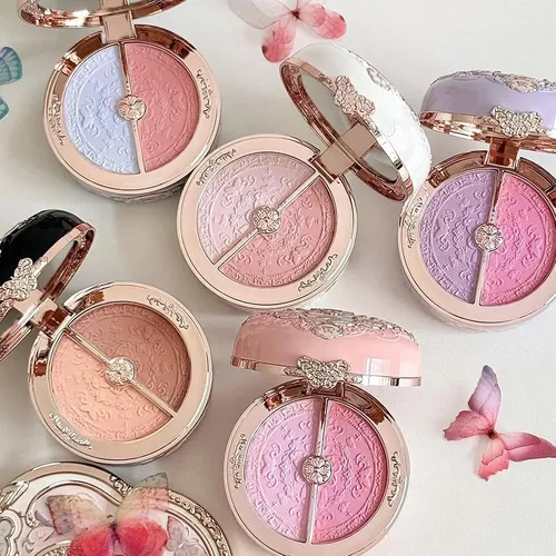 Polvo Duo Iluminador Y Rubor Flower Knows Luna Seaborne