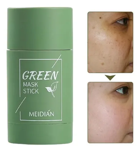 Mascarilla Facial En Barra Limpiadora Meidian Té Verde Todo Tipo De Piel