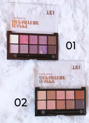 Paleta 10 Sombras Ojos Mixtas Happy Departure By Tei Make Up Color Modelo 1
