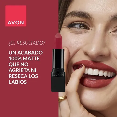 Labial Ultra Matte Avon Fps15 Barra 3,6g
