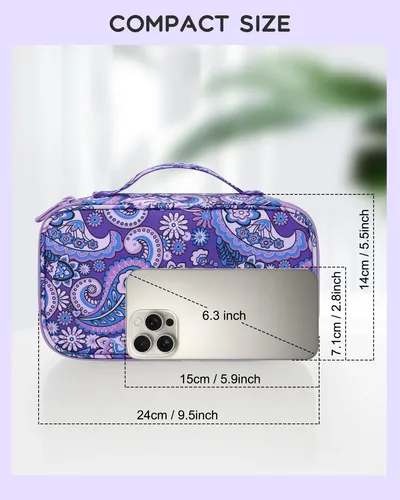 Relavel Bolsa De Maquillaje De Viaje, Pequeña Bolsa De Cosmé